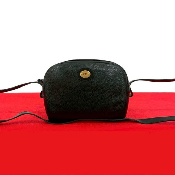 Christian Dior CD Logo Leather Shoulder Bag - Picture 1 of 10